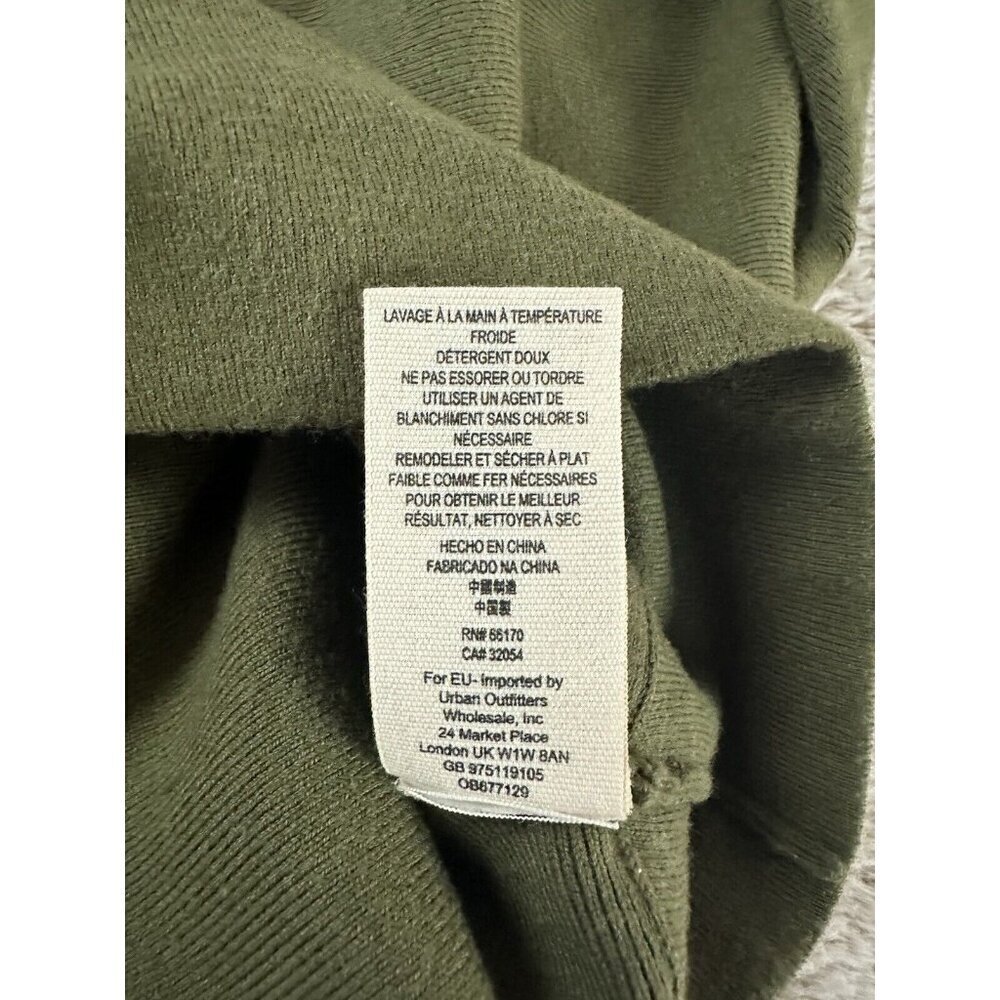 Free People  Hide and Seek Off Shoulder Pullover Sweater Size Small Green - Picture 7 of 10